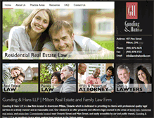 Tablet Screenshot of gundinghansllp.com